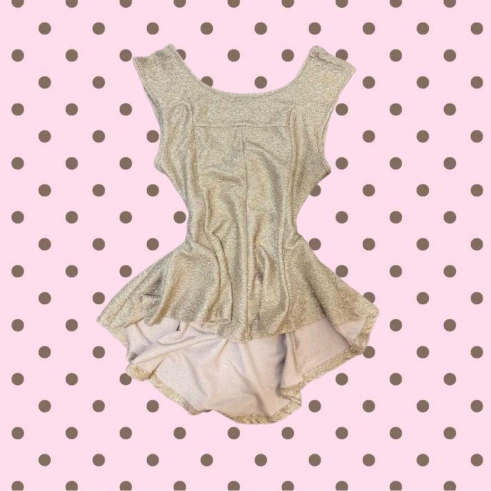Revamped Gold Shimmer Tank Top